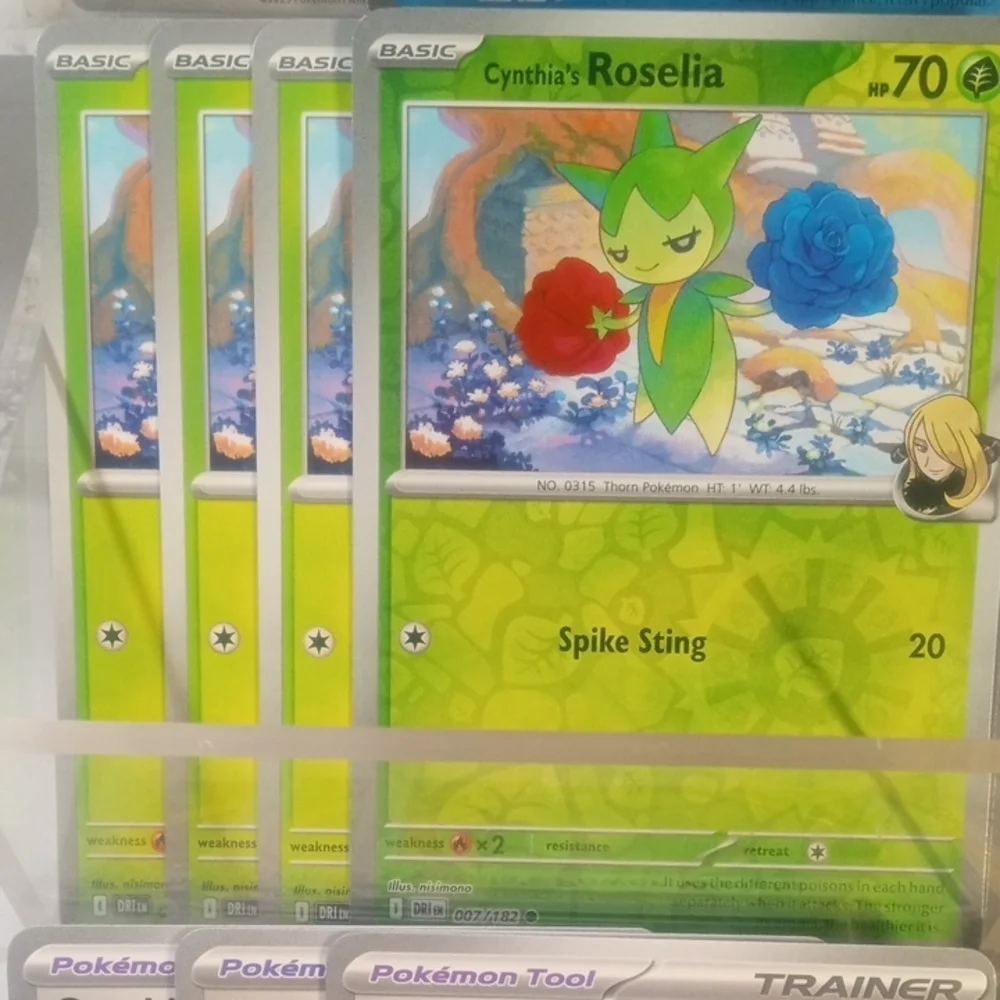 Cynthia Character Core Deck Bundle 15pc ✨ Roserade SIR 184/182 + Garchomp Line